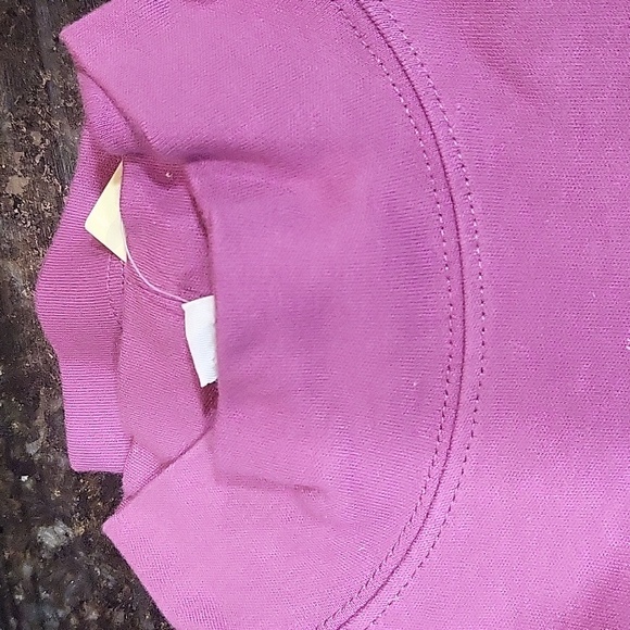 NWT Pink/ Purple Caryolyn Taylor Mock Turtleneck Size M - Picture 2 of 5
